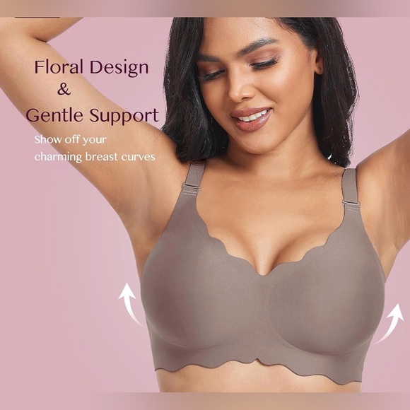 UROAGOUS Seamless Comfort Bra - Brown | Gray - Picture 2 of 9